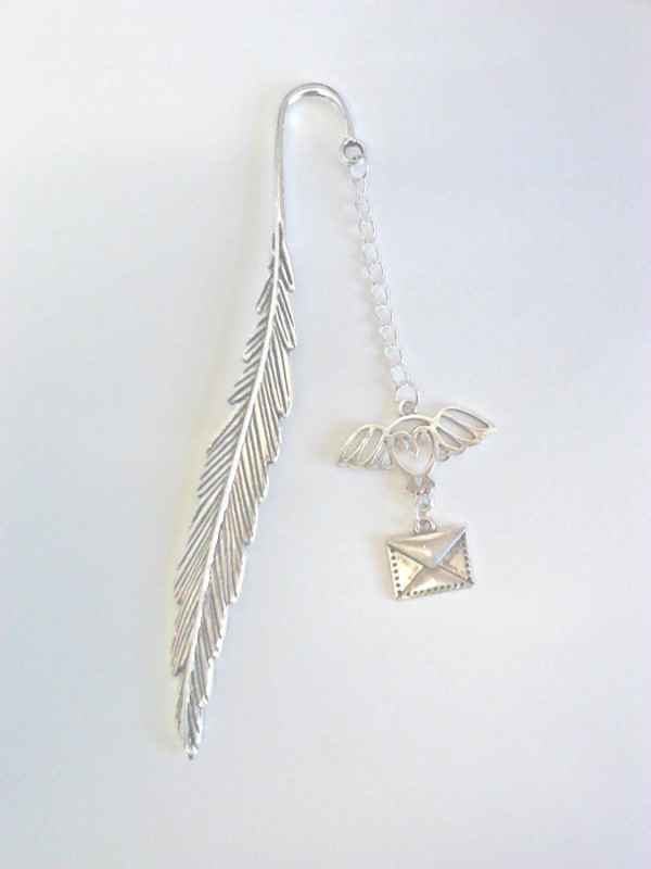 Hedwig Silver Feather Bookmark