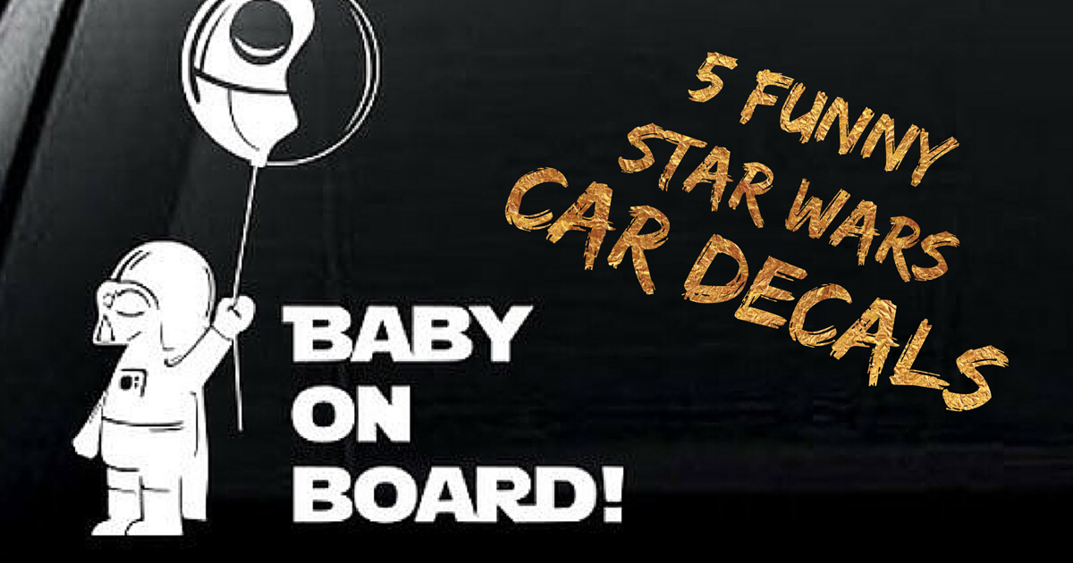 5 Funny Star Wars Car Decals