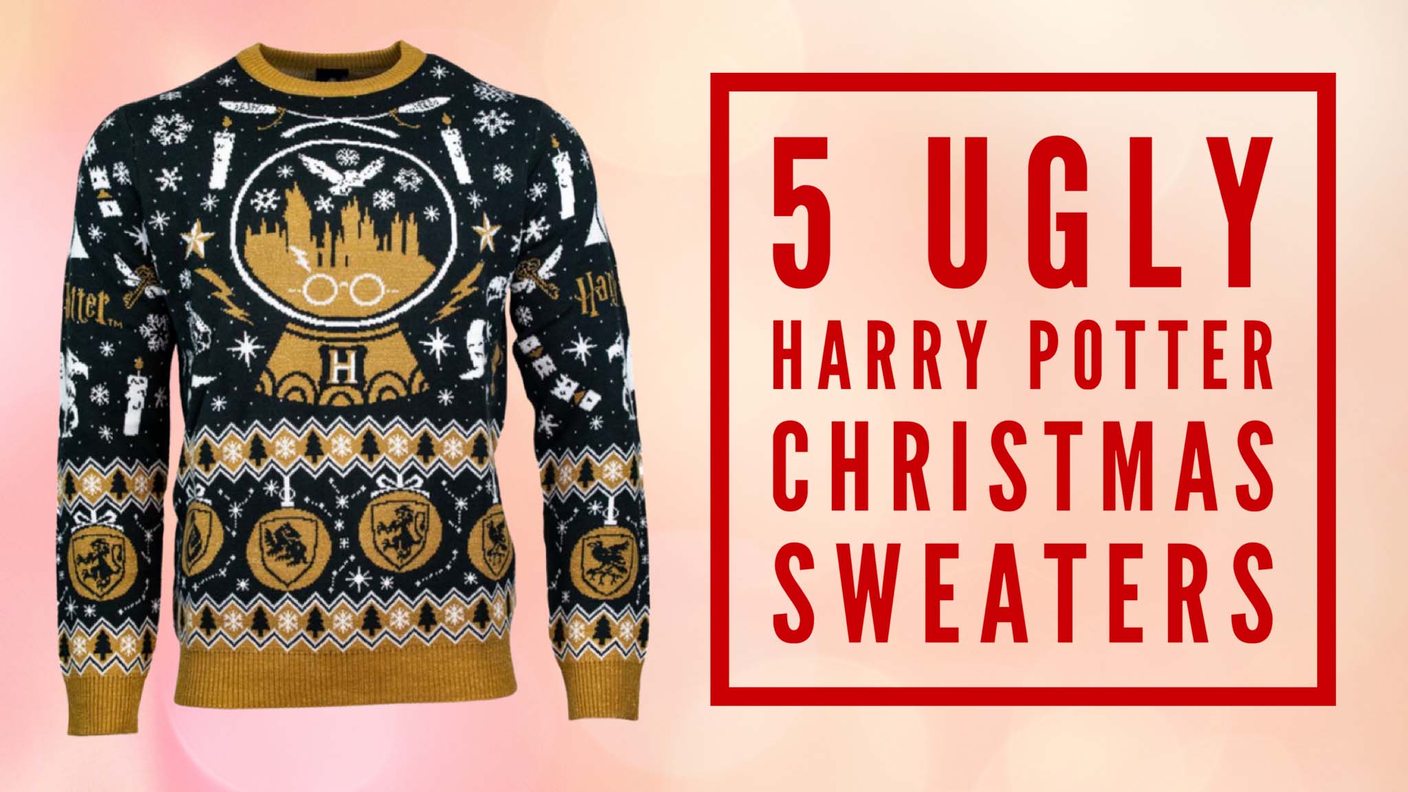 5 Ugly Harry Potter Christmas Sweaters