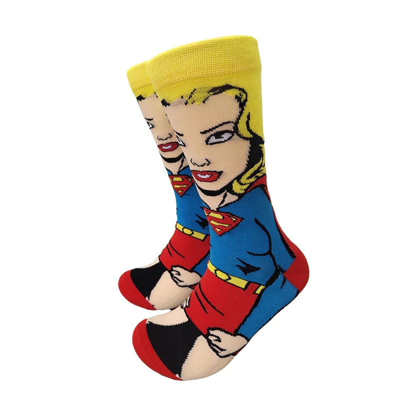 Super Girl Crew Socks
