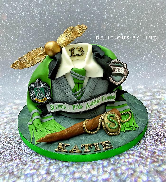 Slytherin Harry Potter Cake