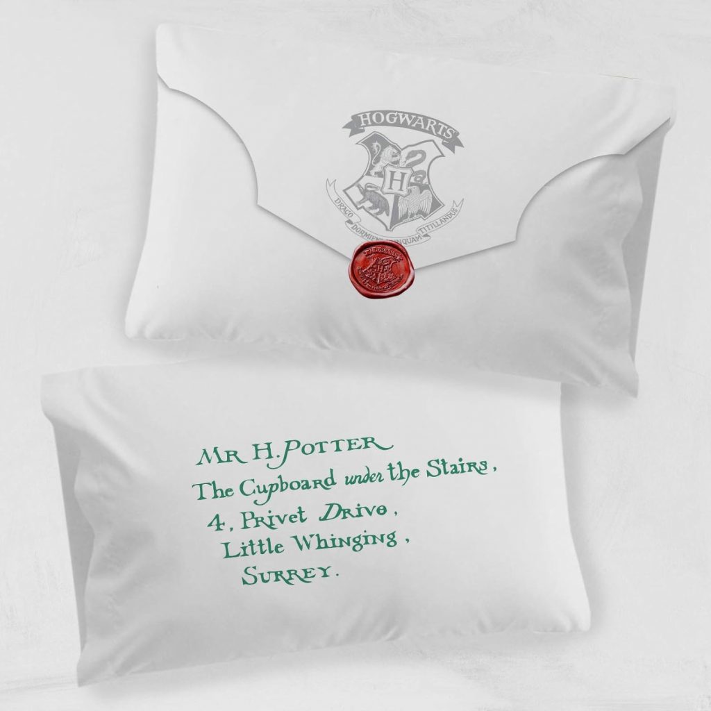 Hogwarts invitation Harry Potter pillowcase