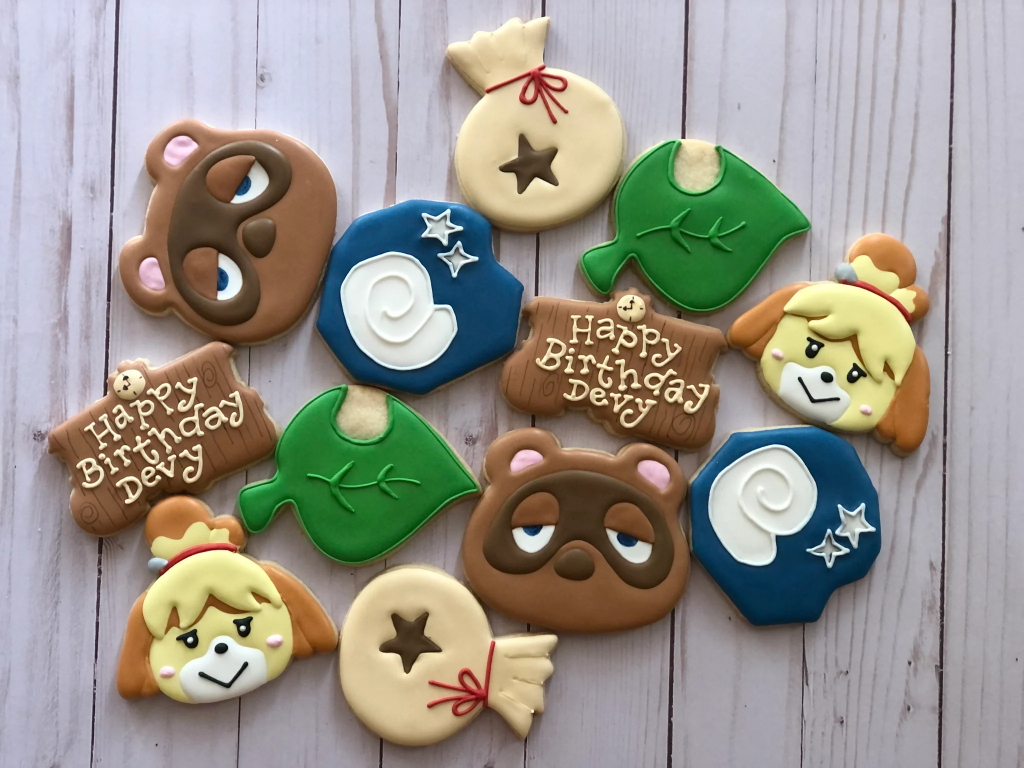 Animal Crossing sugar cookies