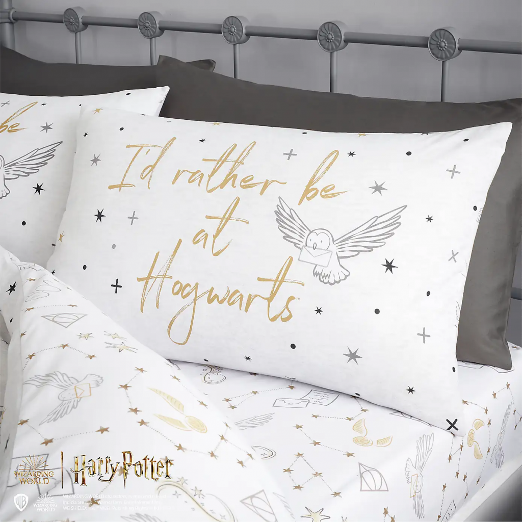 I'd rather be at Hogwarts Harry Potter pillowcase