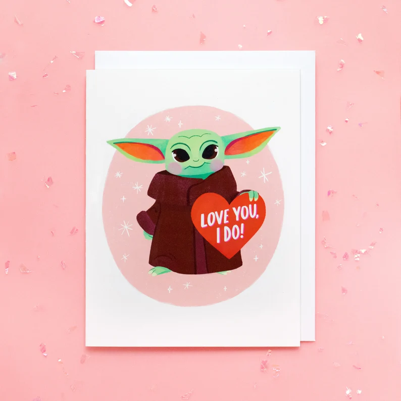 Love you I do Star Wars Valentines cards