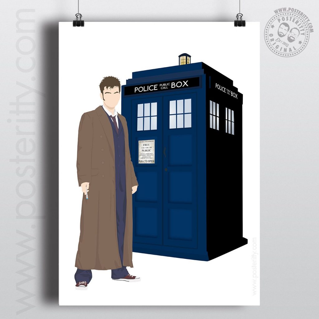 minimalist Doctor Who 10th doctor poster