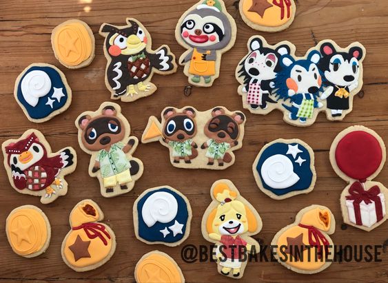 New Horizon characters Animal Crossing cookies