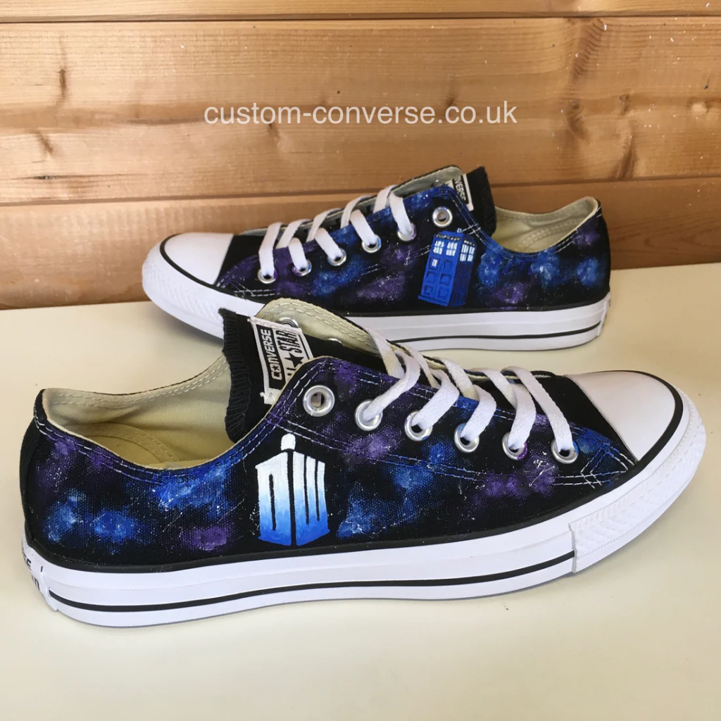 TARDIS galaxy Doctor Who shoes