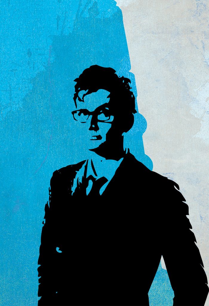 Stylized Doctor Who 10th Doctor poster