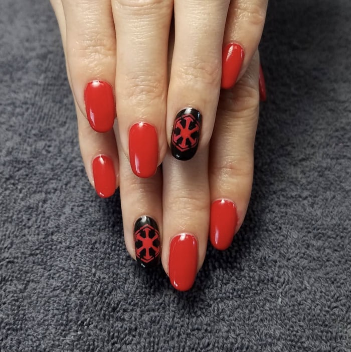 Revenge of the Sith Star Wars nail designs