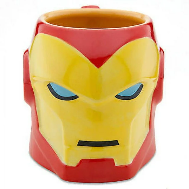 Sculptured head Iron Man mug