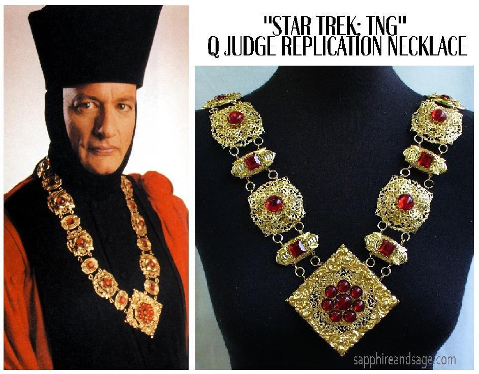Q the judge Star Trek necklace