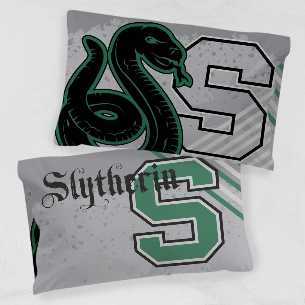 Sporty Slytherin Harry Potter pillowcase