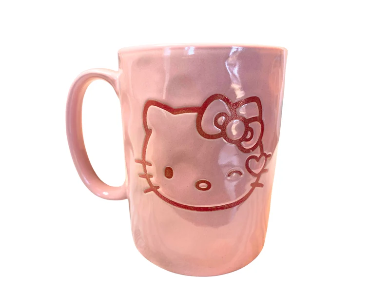 Winking Hello Kitty mugs