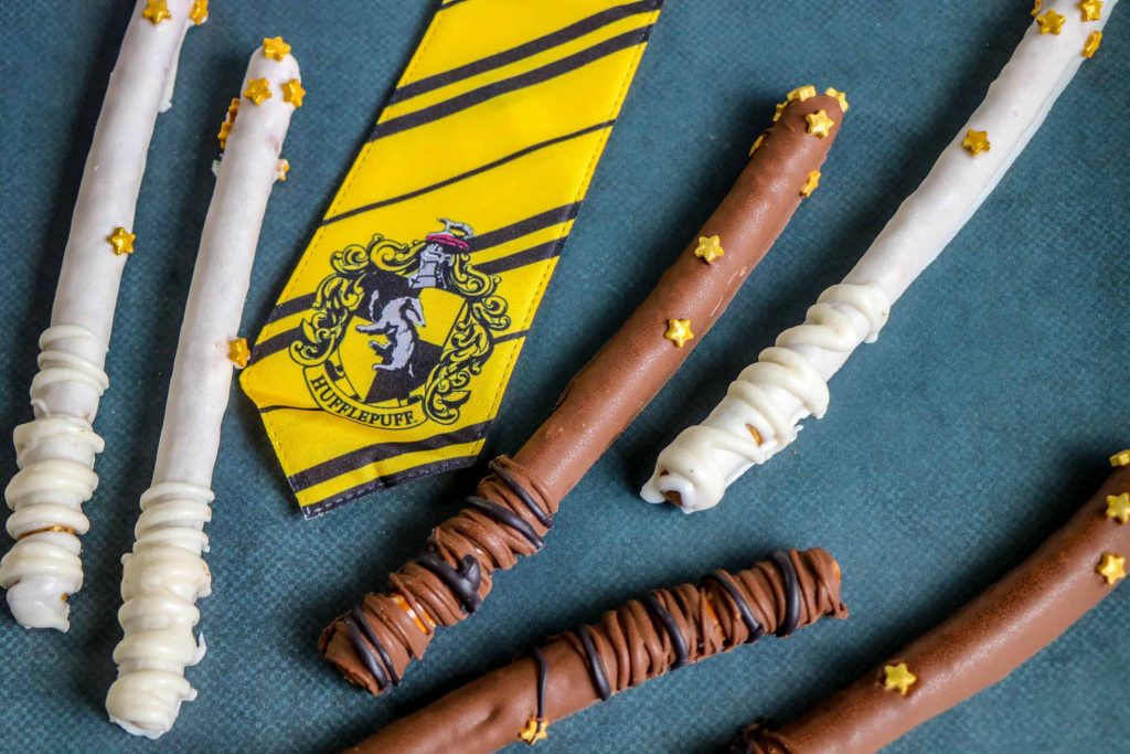 Pretzel wands Harry Potter party foods