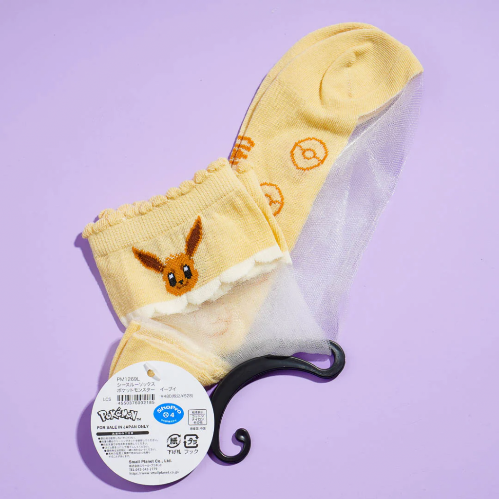 Eevee see-through Pokemon socks