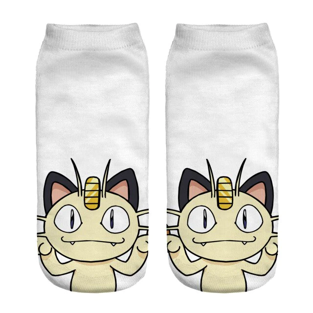 Meowth Pokemon socks