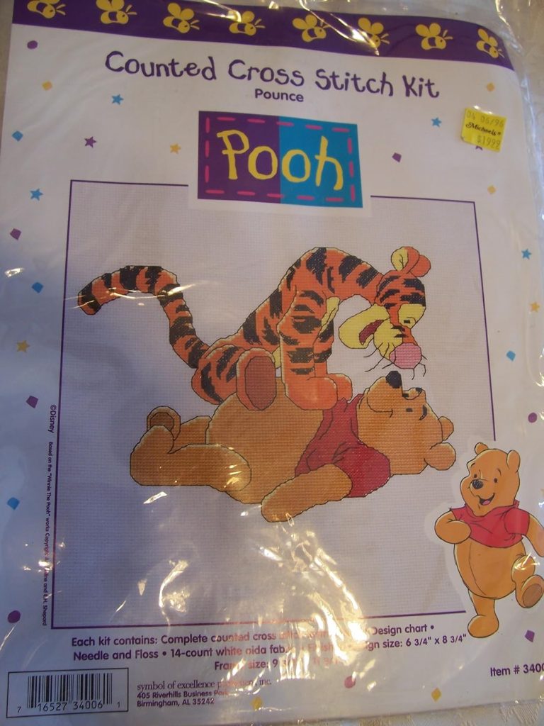 Pouncing Tigger Winnie the Pooh cross stitch patterns