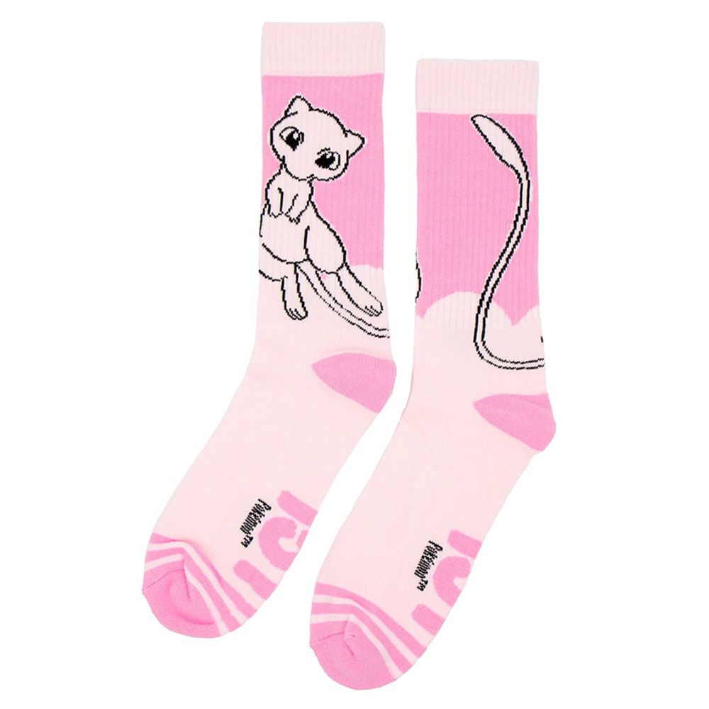 Mew sports Pokemon socks