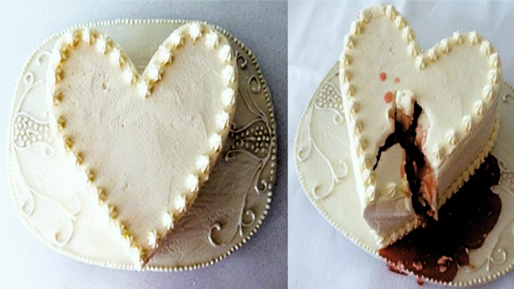 Blank Space-inspired cake